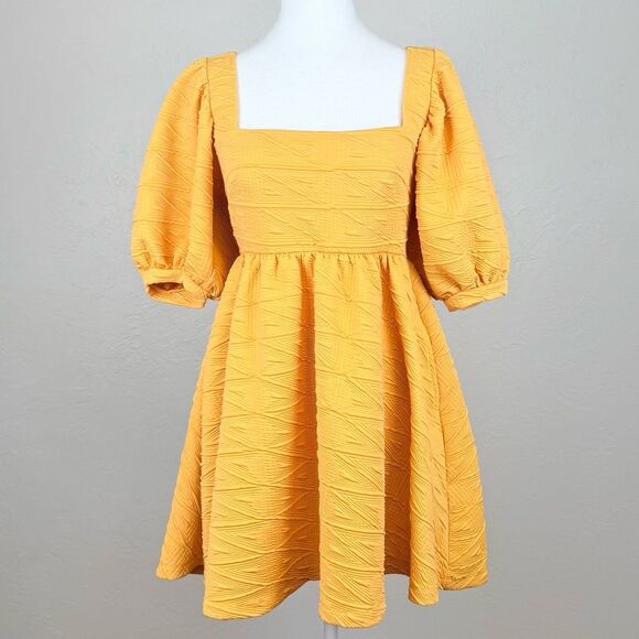 Free People Violet Mini Dress in Carrot Ginger Size XS - Picture 2 of 14